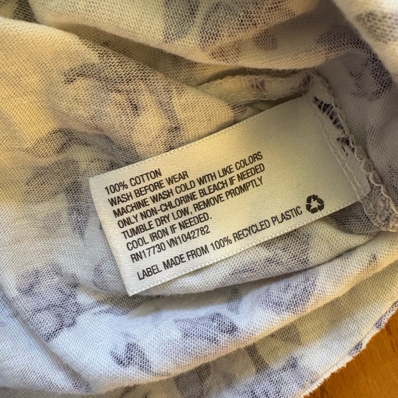 Adidas purple floral cotton cropped tee size medium - Picture 4 of 6